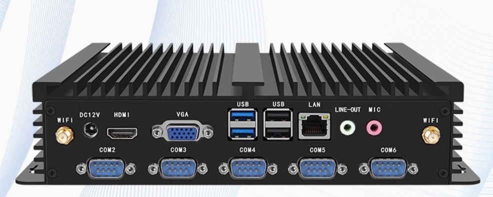 带并口工控机微型xp工业小型电脑工控机i3i5i7工控电脑嵌入式主机